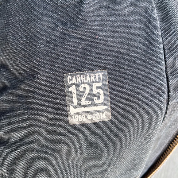 Vintage 90s Carhartt J140 BLK Active Jacket Size 2XL Black Made In USA - Picture 9 of 15